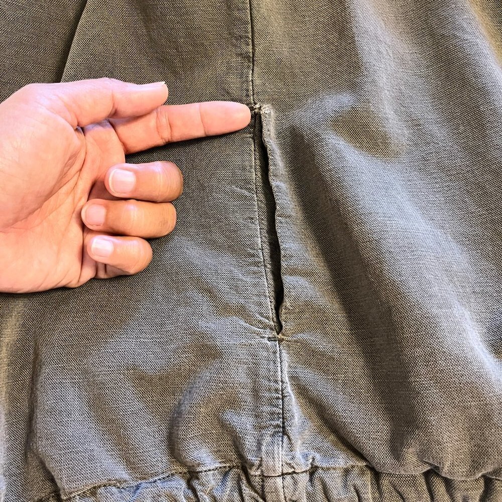 Caslon Green Drawstring Hem Utility Military Jacket  Women Full Zip size M - Picture 13 of 13